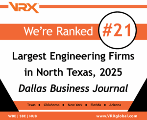 VRX ranked among large engineering firms in North Texas 